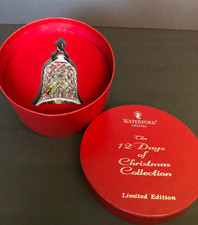 Waterford crystal 12 Days of Christmas bell ornament 2 Turtle Doves Ireland NIB picture