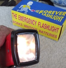 NEW Vtg Forever Flashlight NO Batteries Needed EVER  Great for Off Grid Living picture