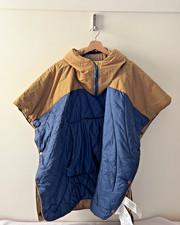 Rumpl Original Puffy Poncho S/M - Deepwater Blue/Cardiff Brown - Rare colorway picture