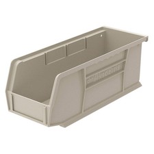 AKRO-MILS 30224STONE Hang and Stack Bin,Stone,Plastic,4 in 1UGN2 picture
