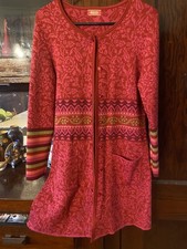 Oleana Norway Merino Wool Silk Blend Cardigan Size M picture