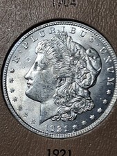 1921-P MORGAN SILVER DOLLAR. MS/ BU. picture