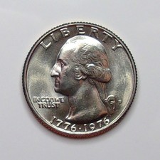 1776-1976-D Washington Quarter Uncirculated Bicentennial COIN from ORIGINAL ROLL picture