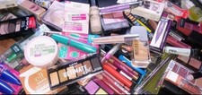 50 Pc Mixed Namebrand/Generic Makeup/Tools Lot: CoverGirl NYX L'Oreal Etc READ picture