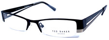 TED BAKER “JIMMY ZERO” B142 NOS Black/Silver Eyeglasses Frame 52-18-135 picture
