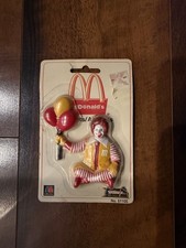 Vintage 1990's Ronald McDonald Sitting Holding Balloons Magnet #51105 picture