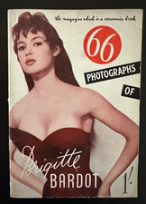 MAGAZINE - VINTAGE GLAMOUR MAGAZINE 66 BRIGITTE BARDOT C.1956 picture