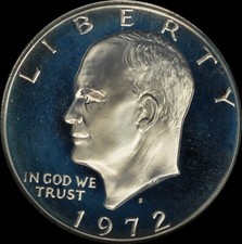 1972-S Eisenhower Silver Dollar Choice/Gem Proof picture