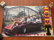 Og 80s Ice-T Poster Rhyme Pay $ Music Album Promo Poster 23x35 picture