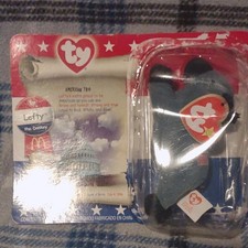 Ty Teenie Beanies Lefty the Donkey American Trio McDonald's Happy Meal 1996 picture