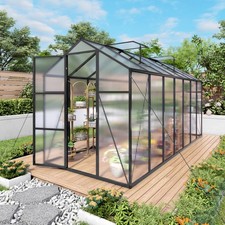 6x14 FT Polycarbonate Greenhouse Walk-in Heavy Duty Outdoor Garden Greenhouse  picture