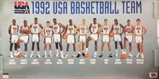 Rare Starline 1992 USA Basketball Olympic Dream Team Poster LIMITED JORDAN BIRD picture