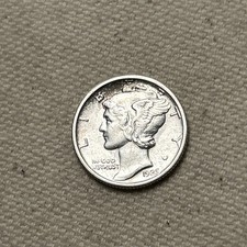 1925-S Mercury Dime, Key San Francisco Date, AU #JM140 picture