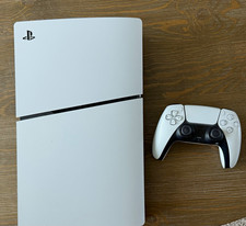 Sony PlayStation 5 Slim Console White/Black w DualSense 1TB 4K Wi‑Fi picture
