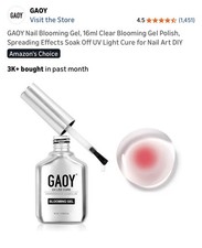 GAOY 2 Pcs Blooming Gel, 16ml Clear Gel Nail UV LED Cure picture