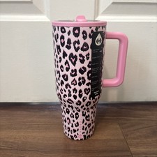 Hydrojug X Victoria's Secret VS PINK LEOPARD 40oz Traveler Tumbler NEW IN BOX picture
