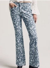 Anna Sui x Old Navy 12 Floral Bootcut Jeans Mid Rise Boho picture