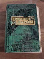 1885 Rare Victorian Book - Gulliver's Travels and Baron Munchausen, Illustrated  picture