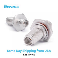 1.85mm Female to 1.85mm Female Bulkhead Mount Adapter, DC - 67GHz picture