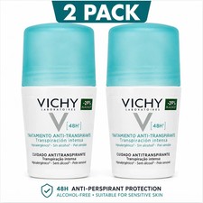 Vichy 48H Intensive Anti-perspirant Deodorant Roll-on 2 x 50ml   US Seller picture