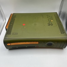 Xbox 360 Halo 3 Edition Console Green Cleaned And Serviced And Tested. picture