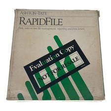 Vintage Ashton-Tate RapidFile Software Package with Manuals & 5.25