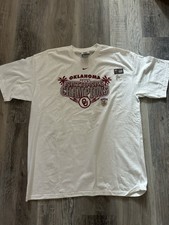 Vintage Nike Oklahoma Sooners 2004 National Champions T-Shirt L Deadstock NOS picture