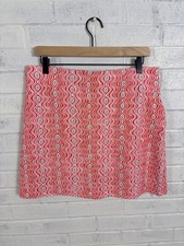 J.McLaughlin Briana Skort Womens L Costa Key Pink White Geometric Golf NWT picture