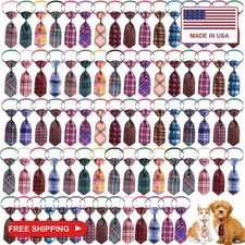 Wesiti 80 Pcs Dog Tie for Small Dogs Assorted Pattern Cat Tie Cat Collar Bows Bo picture