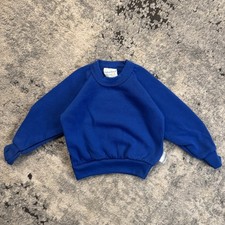 Vintage Fisher Price Sweatshirt KIDS 2T 90s Blue Raglan Crewneck Rare picture
