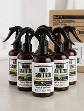 6 Pack ScentSationals Lemon Hand Sanitizer Spray 75% Isopropyl Alcohol 8 fl oz picture