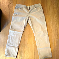 AG Adriano Goldschmied Men’s Beige Mid Rise 5-Pocket Jeans picture