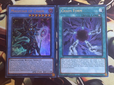 Yugioh: Magician Of Chaos + Chaos Form 1st Edition Holographic + Rare Summon Set picture