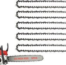 5Pack Stihl Chainsaw Chain 16 Inch Fits Stihl 61PMM355, MS 017, MS 170, MS 171 picture