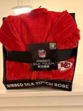 New in box NFL Kansas City Chiefs Red Ribbed Robe - Officially Licensed Football picture