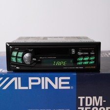 NOS Alpine TDM-7580E Cassette Receiver Open Box Old School Car Audio 35Wx4 picture