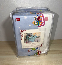 Vintage 2006 Flannel Sheet Set Queen 100% Cotton Snowman Target New 100% algodón picture