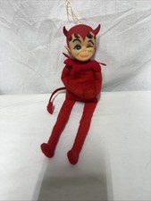 Vintage 1968 KAMAR Knee Hugger Winking RED DEVIL, Sitting or Hanging Design  picture