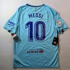Nike Authentic FC Barcelona Lionel Messi 2017 2018 Jersey Soccer Shirt Large New picture