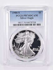 1988-S American Silver Eagle PR70 DCAM PCGS Blue Label picture