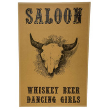 Saloon Poster Western Posters Wild West Art Cowboy Decor Man Cave Vintage Style picture