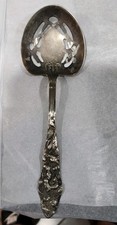Vintage Raimond Silverplate Tomato Cranberry Pierced Serving Spoon Server Italy picture