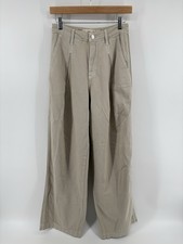NWT Amo Mary Slouch Trouser Sz 25 Wide Straight High Rise Pleated Preppy $278 picture