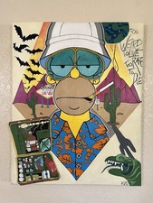 Fear and loathing in Las Vegas  Pop Art Cartoon Simpsons handmade original picture