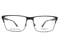 Hackett London Eyeglasses Frames HEK1216 02 Black Rectangle Full Rim 57-16-150 picture