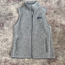Patagonia Better Sweater Fleece Vest Womens Medium Full Zip Gray picture