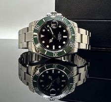 Custom 40mm Green Sub Style Mod Watch Oyster Band w/ NH35 Automatic picture