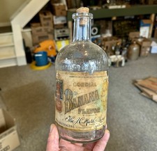 Banana Cordial J C Marks Liquor Co Louisville KY Labeled & Emb Bottle 1910s Era picture