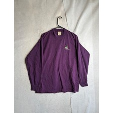 Vintage Suttons Sportswear Yellowstone Moose Long Sleeve T-Shirt Purple XL USA picture