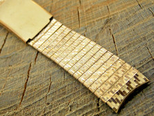 Kreisler Stelux Deployment Gold Filled Vintage 1970's 16mm NOS Unused Watch Band picture